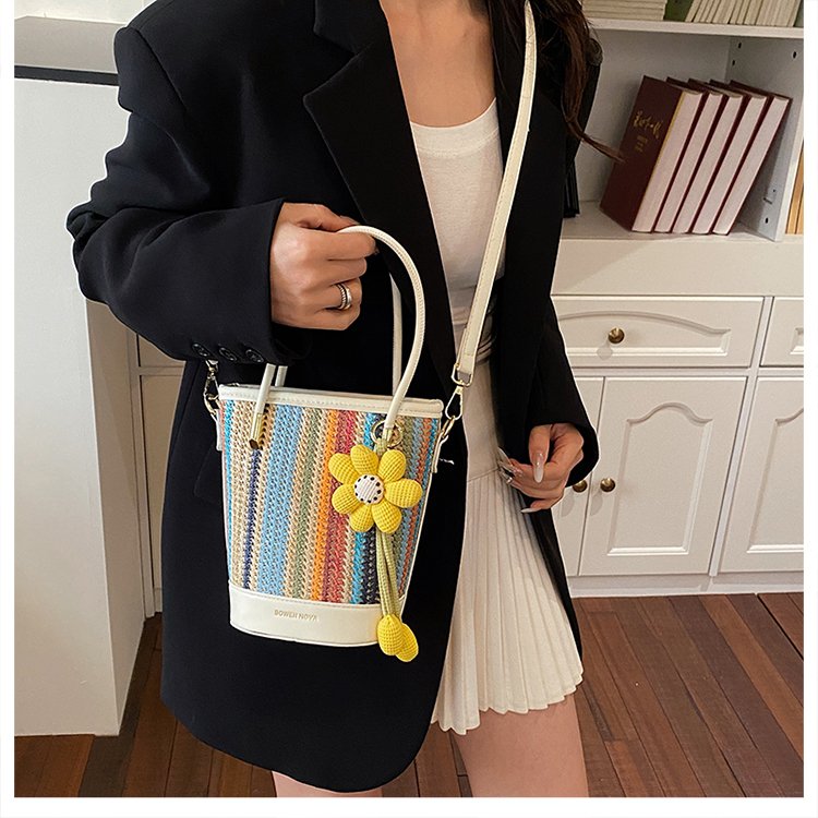 PU Small Square Shoulder Crossbody Handbag with Zipper and Patchwork