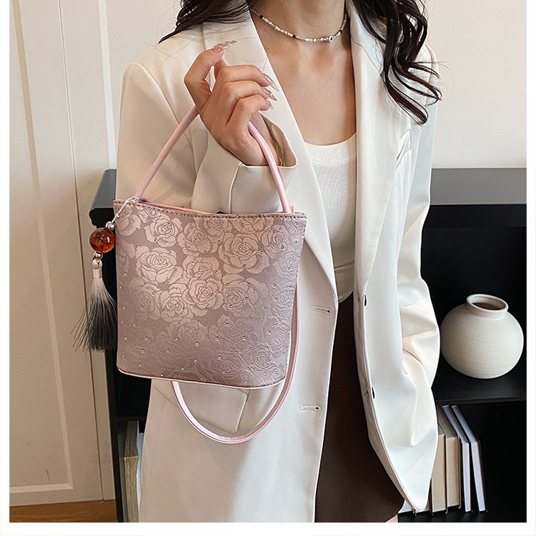 PU Bucket Bag with Magnetic Closure and Print, Handbag Shoulder Crossbody, Summer 2026