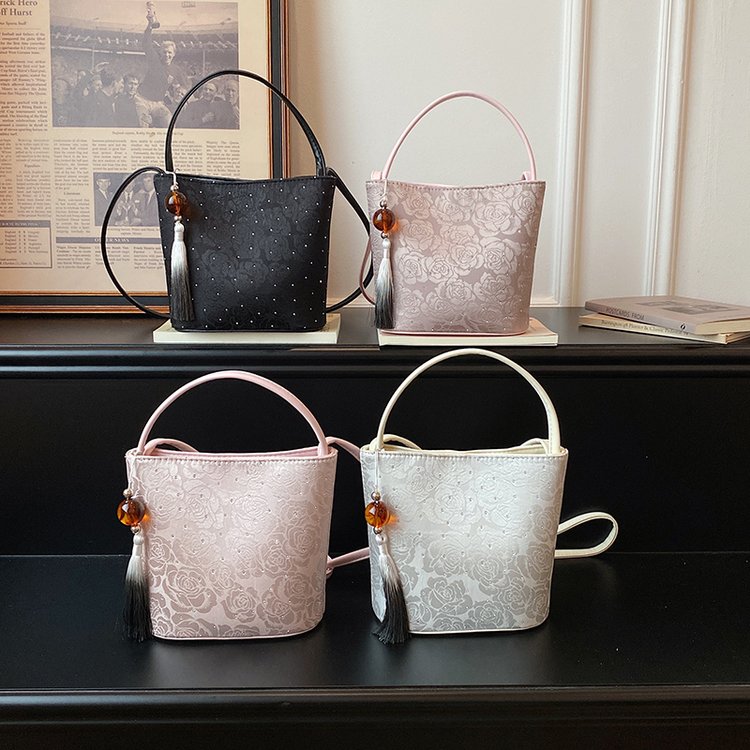 PU Bucket Bag with Magnetic Closure and Print, Handbag Shoulder Crossbody, Summer 2026